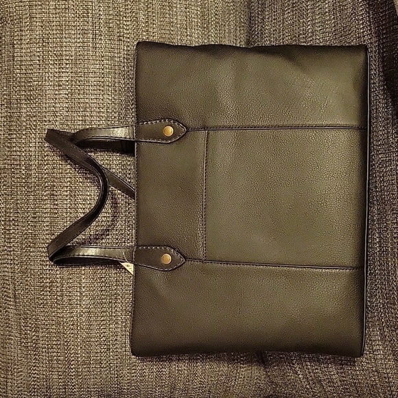 FRYE Black Miren Leather Patchwork Shopper Tote - Picture 2 of 10